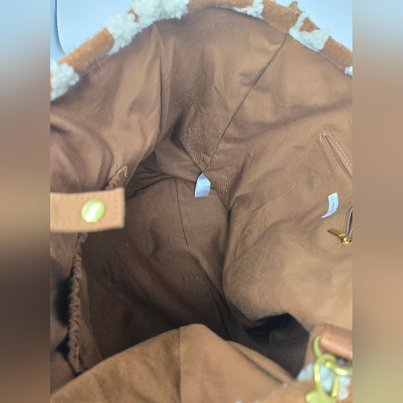 Anthropologie Faux Fur Tote - Picture 4 of 8